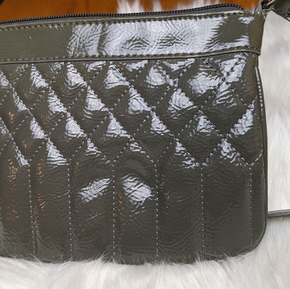 Nine West Patent Leather Crossbody in Green - Picture 4 of 7